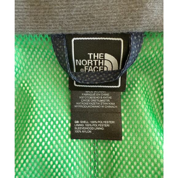 The North Face HyVent Rain Jacket Blue Camo Hooded Full Zip Lightweight Boys XL - Picture 5 of 11